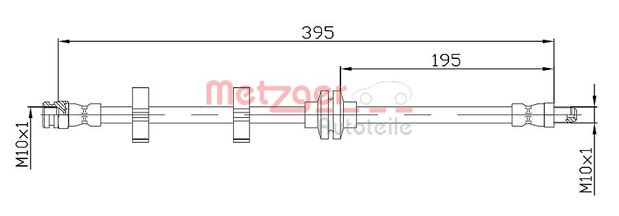 METZGER 4118402 Bremsschlauch